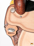 HILASON Western Horse Barrel Racing Saddle Trail Pleasure American Leather | Hand Tooled Wade & Roping For Horses