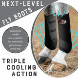 Hilason Wesern Horse Medicine Sports Boots Front Rear Hind Leg 4 Pack Wine