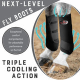 Hilason Horse Medicine No Turn Bell Boots Sports Front Rear Hind Leg Protective