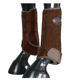 HILASON H. Front Leg Neoprene Shock Absorbing Sport Boot Brown Medium by Hilason – Cowboy and equestrian accessories