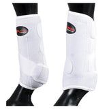 HILASON H. Front Leg Neoprene Shock Absorbing Sport Boot White Large – by Hilason – Cowboy and equestrian accessories