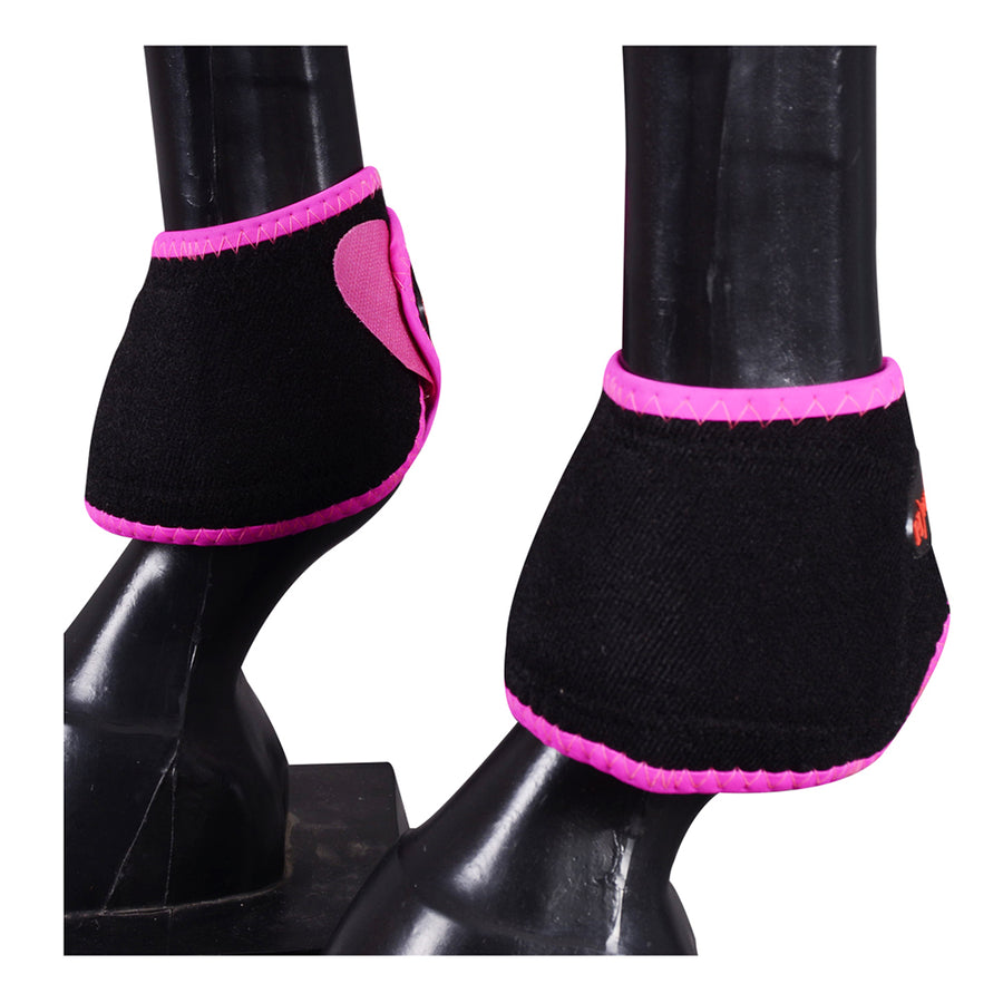 HILASON Bell Boots for Horses No Turn Protection Comfort and Durability Quick Wrap Hook and Loop Jumping Boots Sold - Uhorse