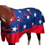 50" Hilason 600D Winter Waterproof Pony Horse Turnout Blanket US Flag - Uhorse
