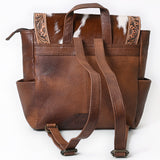 American Darling Backpack Hand Tooled Hair On Genuine Leather Western Women Bag Handbag Purse | for Laptop School