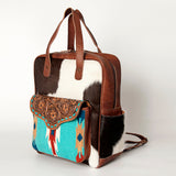 American Darling Backpack Saddle Blanket Hair On Genuine Leather Western Women Bag Handbag Purse | Backpack for Women | Laptop Backpack |Backpack Purse
