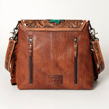 American Darling ADBG850 Small Crossbody Hand Tooled Hair-On Genuine Leather Women Bag Western Handbag Purse