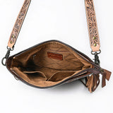 American Darling Cross Body Hand Tooled Hair on-Genuine Leather Western Women Bag Handbag Purse | Crossbody for Cute