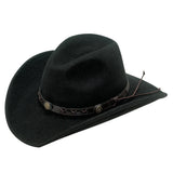 Small Twister Men'S Crushable Dakota Hat Black - Uhorse