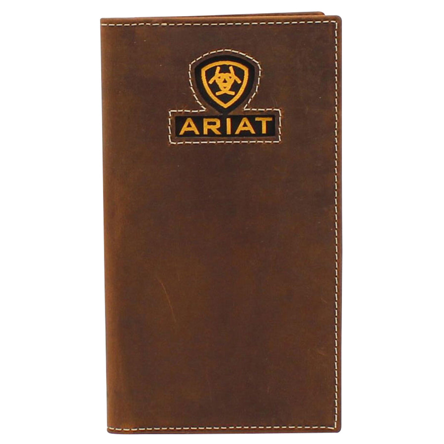 Ariat Men'S Rodeo Wallet Embroidered Logo by Hilason – Cowboy and equestrian accessories