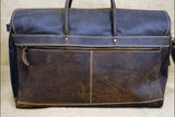28”W x 14.5”H x 12”D KD Stephens Leather Duffle Bag Large 28 Inches