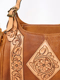 American Darling ADBGA209D Hobo Hand Tooled Genuine Leather Women Bag Western Handbag Purse