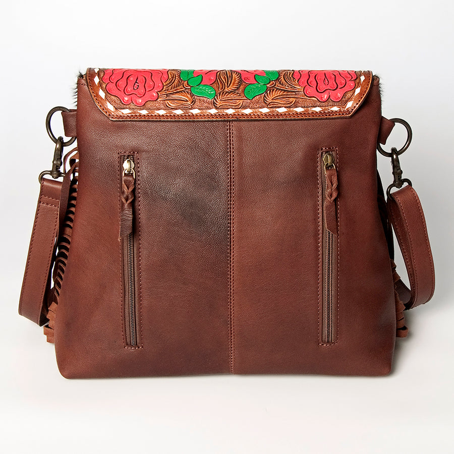 American Darling Cross Body II Hand Tooled Hair On Genuine Leather Women Bag Western Handbag Purse