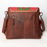 American Darling Cross Body II Hand Tooled Hair On Genuine Leather Women Bag Western Handbag Purse