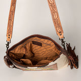 American Darling ADBGZ624 Crossbody Hand Tooled Hair-On Genuine Leather Women Bag Western Handbag Purse