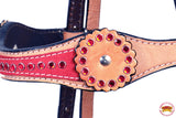 HILASON Western Horse Headstall Tack American Leather Tan | Headstall for Horses Western | Horse Headstall | Western Headstalls for Horses | Headstalls for Horses