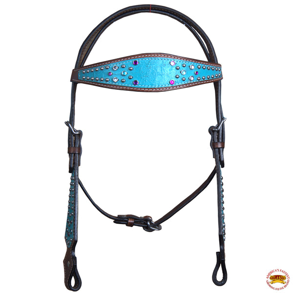 HILASON Western Horse One Ear Headstall Tack Bridle American Leather | for Horses Headstalls - Hilason