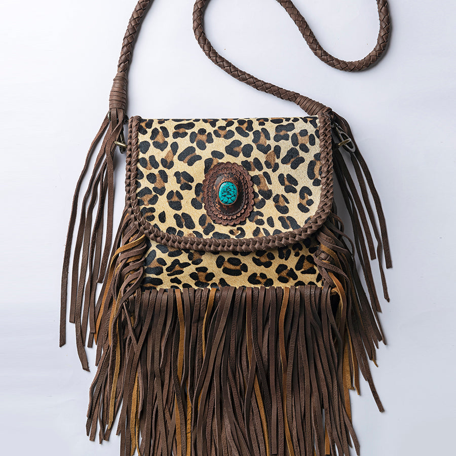 American Darling Cross body Bag Western Genuine Leather Handcrafted Purse with Turquoise Stone and YKK Zipper