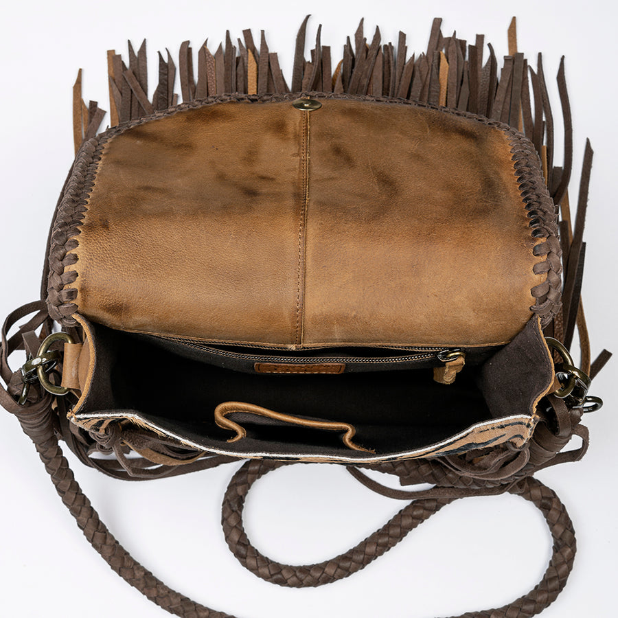 American Darling Cross body Bag Western Genuine Leather Handcrafted Purse with Turquoise Stone and YKK Zipper