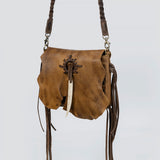 American Darling Cross Body Full Grain Genuine Leather Western Women Bag Handbag Purse Crossbody for Cute - Uhorse