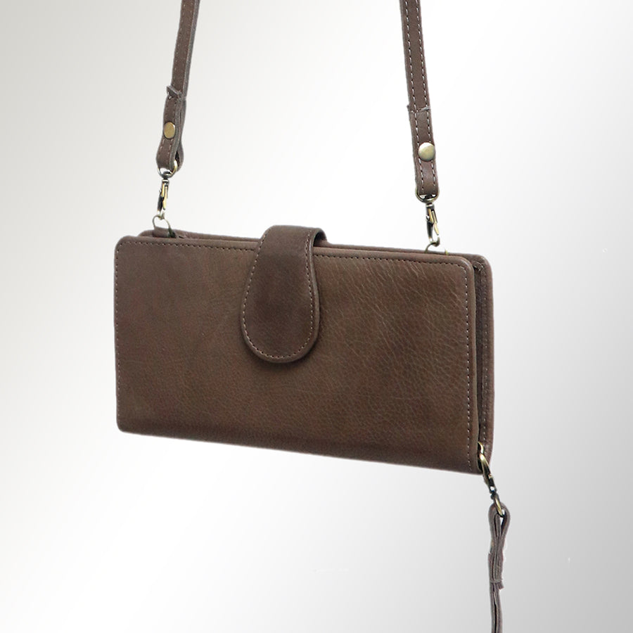American Darling Handcrafted Western Leather Wristlet - Uhorse