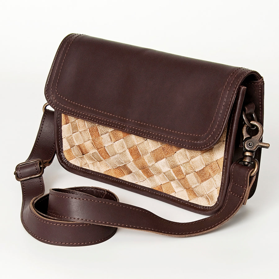 American Darling Small Crossbody Full Grain Genuine Leather Western Women Bag Handbag Purse | Cute - Uhorse