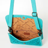 American Darling ADBG857 Wallet Hand Tooled Genuine Leather Women Bag Western Handbag Purse
