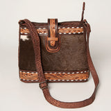 American Darling ADBGZ298B Cross Body I Hand Tooled Hair On Genuine Leather Women Bag Western Handbag Purse