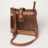 American Darling ADBGZ298B Cross Body I Hand Tooled Hair On Genuine Leather Women Bag Western Handbag Purse