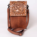 American Darling CELL PHONE HOLDER Hand Tooled Hair-on Genuine Leather women bag western handbag purse