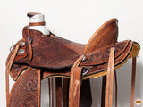 Western Horse Wade Saddle American Leather Trail Barrel Racing Hilason Antique Brown