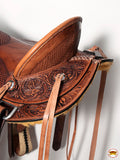 Western Horse Wade Saddle American Leather Trail Barrel Racing Hilason Antique Brown