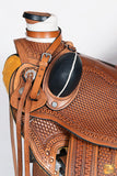 HILASON Western Horse Saddle American Leather Wade Ranch Roping Light Antique Tan | Hand Tooled | Horse Saddle | Western Saddle | Wade & Roping Saddle | Horse Leather Saddle | Saddle For Horses