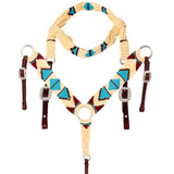 Hilason Horse 100% Wool Headstall Breast Collar Tack Woven Off White - Uhorse