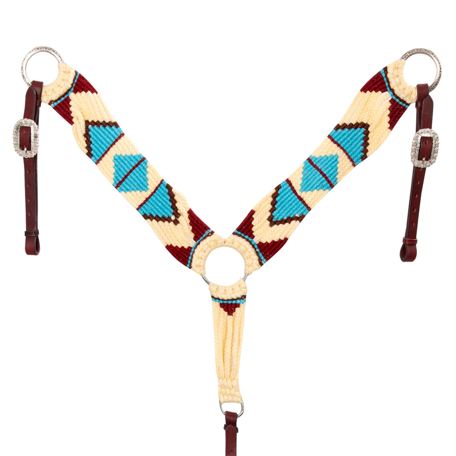 Hilason Horse 100% Wool Breast Collar Hand Woven Off White - Uhorse