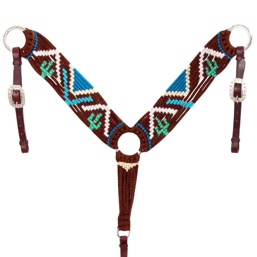 Hilason Horse 100% Wool Breast Collar Hand Woven Brown - Uhorse