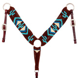 Hilason Horse 100% Wool Breast Collar Hand Woven Brown - Uhorse