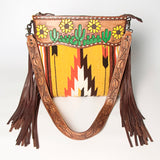 American Darling Signature Crossbody Hand Tooled Saddle Blanket Genuine Leather women bag western handbag purse