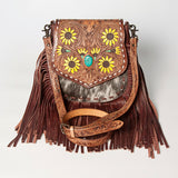 American Darling Messenger Hand Tooled Genuine Leather women bag western handbag purse