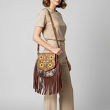 American Darling Messenger Hand Tooled Genuine Leather women bag western handbag purse