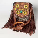 American Darling Messenger Hand Tooled Genuine Leather women bag western handbag purse - Uhorse