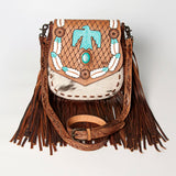 American Darling Messenger Hand Tooled Genuine Leather women bag western handbag purse