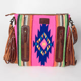 American Darling Signature Crossbody Hand Tooled Saddle Blanket Genuine Leather Western Women Bag Handbag Purse | for Cute