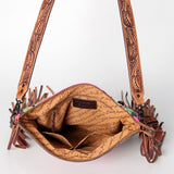 American Darling Signature Crossbody Hand Tooled Saddle Blanket Genuine Leather Western Women Bag Handbag Purse | for Cute
