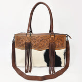 American Darling Tote Hand Tooled Hair On Genuine Leather Women Bag Western Handbag Purse