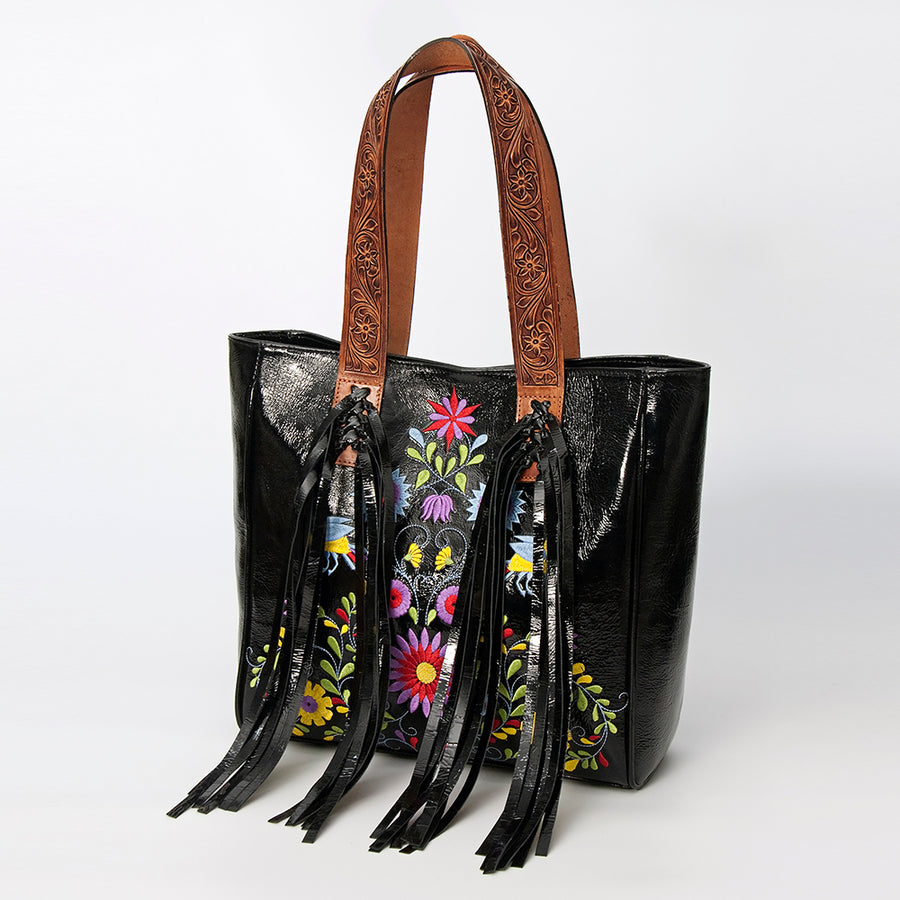 American Darling Tote Hand Tooled Genuine Leather Women Bag Western Handbag Purse - Uhorse