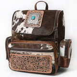 American Darling Backpack Hand Tooled Hair On Genuine Leather Western Women Bag Handbag Purse | for Laptop School