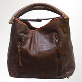 Never Mind Nmbgm124B Tote Vintage Handmade Genuine Cowhide Leather Women Bag Western Handbag Purse