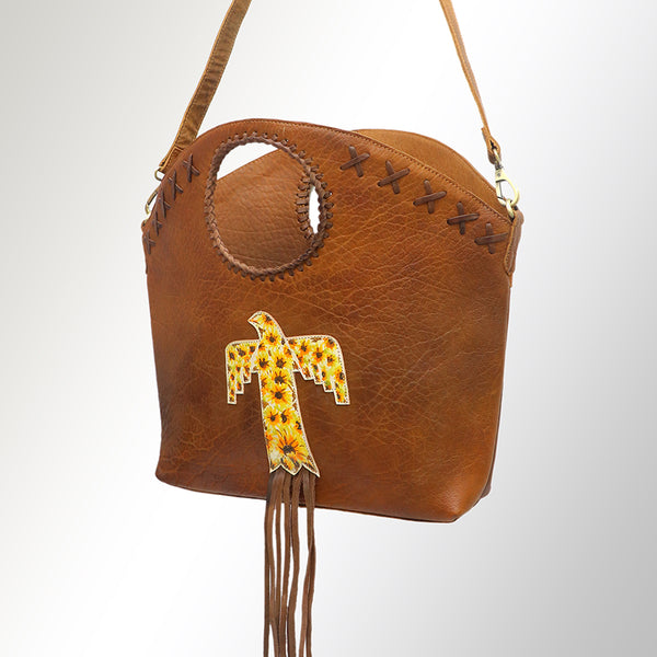 American Darling Bucket full Grain Genuine Leather Western Women Bag Handbag Purse | Travel Bags College Casual - Hilason
