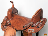 HILASON Flex Tree Western Horse Saddle in American Leather Barrel Trail | for Horses