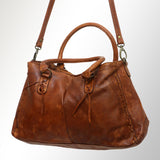 Never Mind Nmbgm125 Tote Vintage Handmade Genuine Cowhide Leather Women Bag Western Handbag Purse